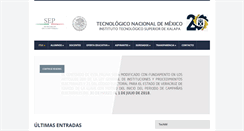 Desktop Screenshot of itsx.edu.mx